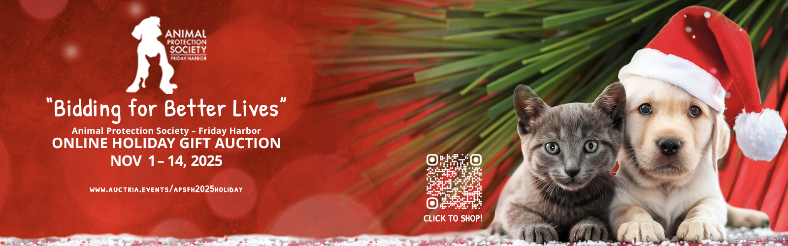 Animal Protection Society - Friday Harbor Online Holiday Auction 2025 Fundraiser Link
